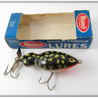 Vintage Tom Mann's Black Coachdog Frog Mann In Box FM 324