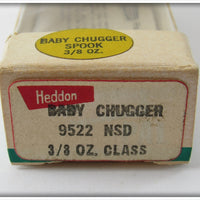Heddon Green Shad Chrome Baby Chugger Jr In Box
