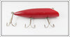 Vintage South Bend Solid Red No Eye Bass Oreno Lure 973 R