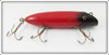 Vintage South Bend Red Black Nose Bass Oreno Lure 973 R