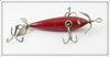 South Bend Red Dark Shaded Back 3 Hook Underwater Minnow 903 SR