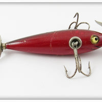 South Bend Red Dark Shaded Back 3 Hook Underwater Minnow 903 SR