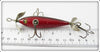 South Bend Red Dark Shaded Back 3 Hook Underwater Minnow