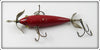 South Bend Red Dark Shaded Back 3 Hook Underwater Minnow