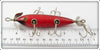 South Bend Red Dark Shaded Back 5 Hook Underwater Minnow