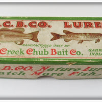 Vintage Creek Chub Tan Finish Crawdad Lure Empty Box 315