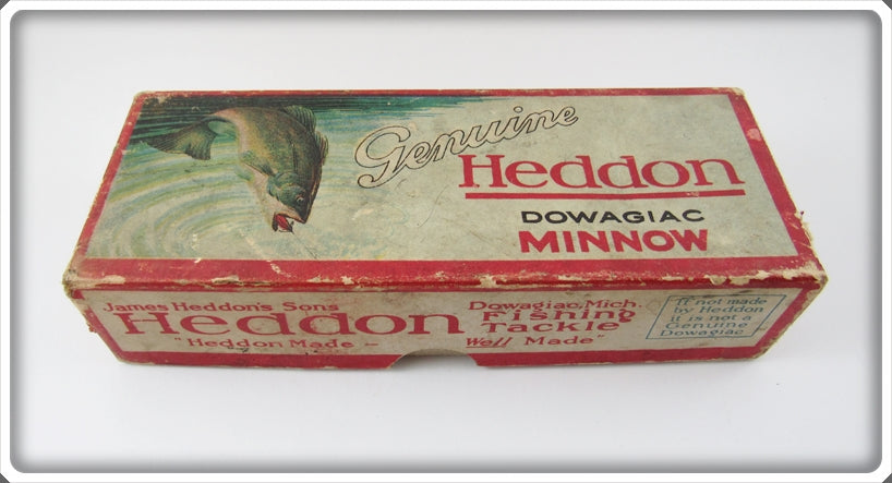 Vintage Heddon Red & White Gamefisher Empty Box 5502