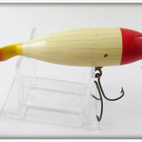 Vintage Keeling Red, White & Yellow Fish Tail Minnow Lure