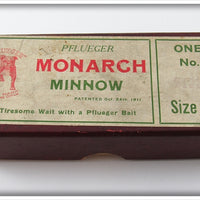 Pflueger Yellow Perch Monarch Minnow In Maroon Box