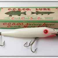 Creek Chub White Red Eye Saltwater Two Hook Husky Pikie Lure 2312 RE L