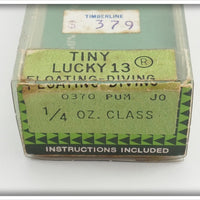 Heddon Natural Perch Tiny Lucky 13 In Natural Pumpkinseed Box