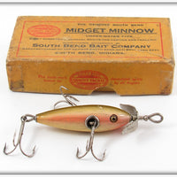 South Bend Scale Finish Red Blend Midget Minnow Lure In Box 901 RSF