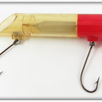 Vintage Orluck Bait Company Red Head Crazy George Lure