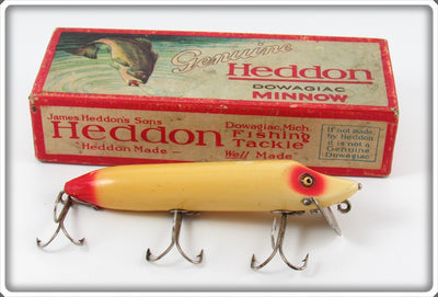 Vintage Heddon Red & White Vamp Lure In Box 7502
