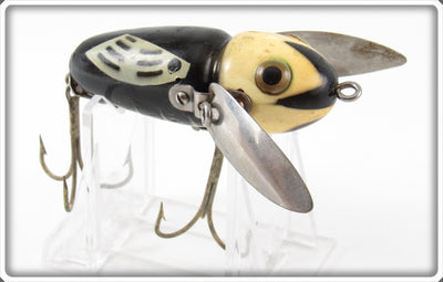 Heddon Zinc Eye Black White Head Crazy Crawler Lure 2100 BWH