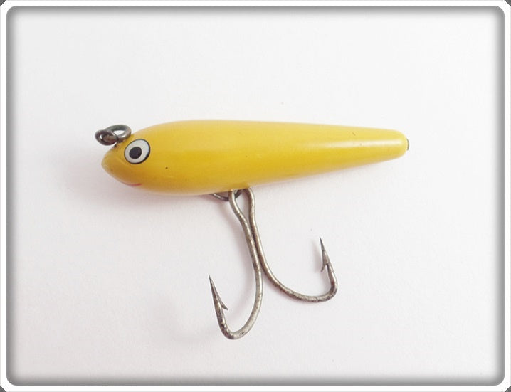 Vintage Jamison Solid Yellow Fly Rod Wiggler Lure