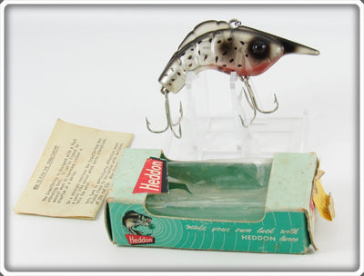 Vintage Heddon Amber Black Craw Shrimp Lure In Box 375 BAM 