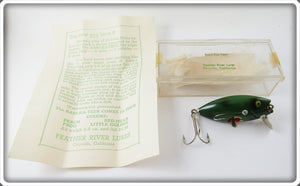 Vintage Feather River Lures Frog Spot Bass-Ka-Teer Lure In Box