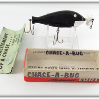 Vintage Leon Tackle Co Black Chase A Bug In Box Lure