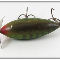 Paw Paw Green With Gold Dots Large Casting Minnow