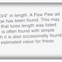 Paw Paw Green With Gold Dots Large Casting Minnow