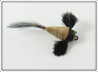 Vintage Wright & McGill Black & White Bass Bug Lure