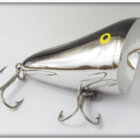 Vintage Bill Norman Chrome Black Back Willy's Wobbler Lure