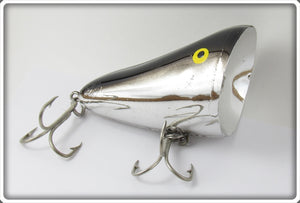 Vintage Bill Norman Chrome Black Back Willy's Wobbler Lure