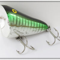 Norman Lures Chrome & Green With Stripes Willy's Wobbler #1