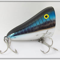 Vintage Bill Norman Chrome & Blue With Stripes Willy's Wobbler Lure