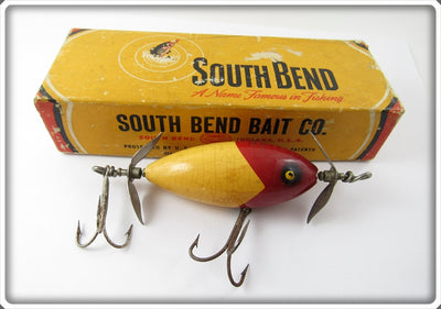 Vintage South Bend Red & White Midget Surf Oreno Lure In Box 962 RW