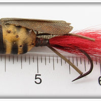 Unknown Red, White & Black Fly Rod Lure