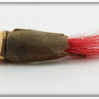 Unknown Red, White & Black Fly Rod Lure