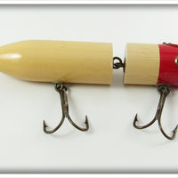 Unknown Possibly J&J Tackle Red & White Striper Plug Lure