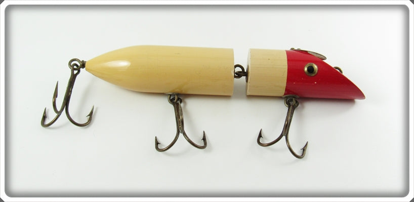 Unknown Possibly J&J Tackle Red & White Striper Plug Lure