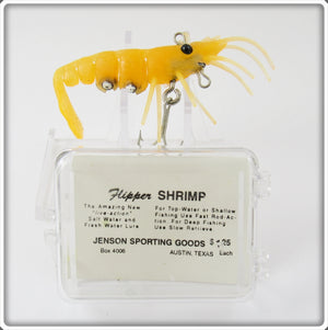 Jenson Sporting Goods Arc Yellow Flipper Shrimp Lure In Box