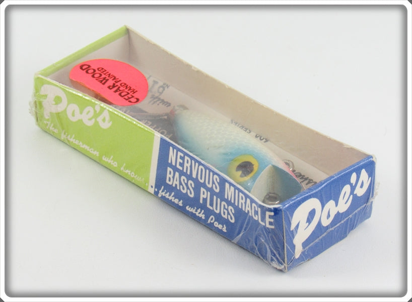 Vintage Poe's Blue Threadfin Shad Blurpee Lure In Box For Sale Tough