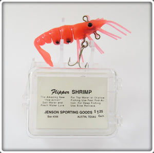 Jenson Sporting Goods Rocket Red Flipper Shrimp Lure In Box For Sale