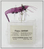 Vintage Jenson Sporting Goods Royal Purple Flipper Shrimp Lure