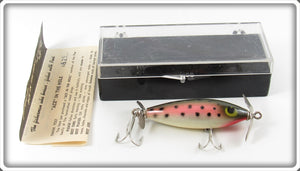 Vintage Poe's Rainbow Trout Ace In The Hole Lure In Box 