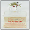 Vintage Poe's Silver Loco-Motion Lure In Box 