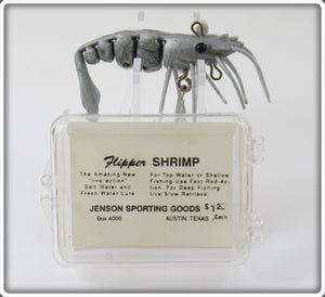 Jenson Sporting Goods Silvery Gray Flipper Shrimp Lure In Box