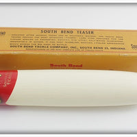 South Bend White Body Red Arrowhead 11" Teaser In Correct Box 981 RW