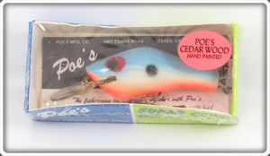 Poe's Pearl/White Blue With Hot Belly Super Cedar Lure In Box 