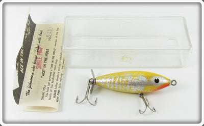 Poe's Yellow Spook With Sparkle Ace In The Hole Lure In Box 