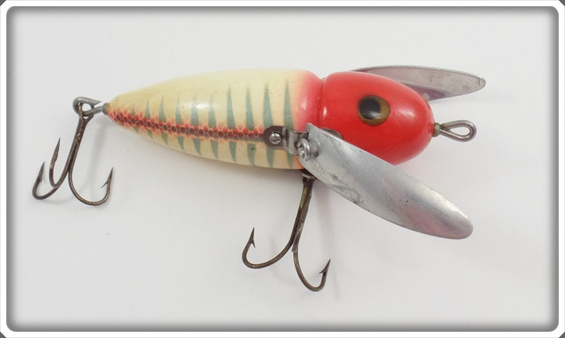 Heddon Red & White Shore Minnow Musky Crazy Crawler 2152XS