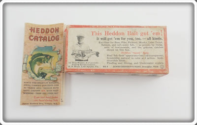 Heddon Empty Box & Pocket Catalog For 730 Shad Punkinseed