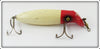 Vintage Paw Paw Red Head White Body Bass Seeker Lure