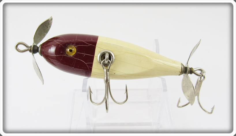 Vintage Michigan Lakes Tackle Co Red & White Fin Wing Lure