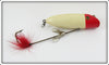 Vintage South Bend Red Head White Body Wiz Oreno Lure 967 RH